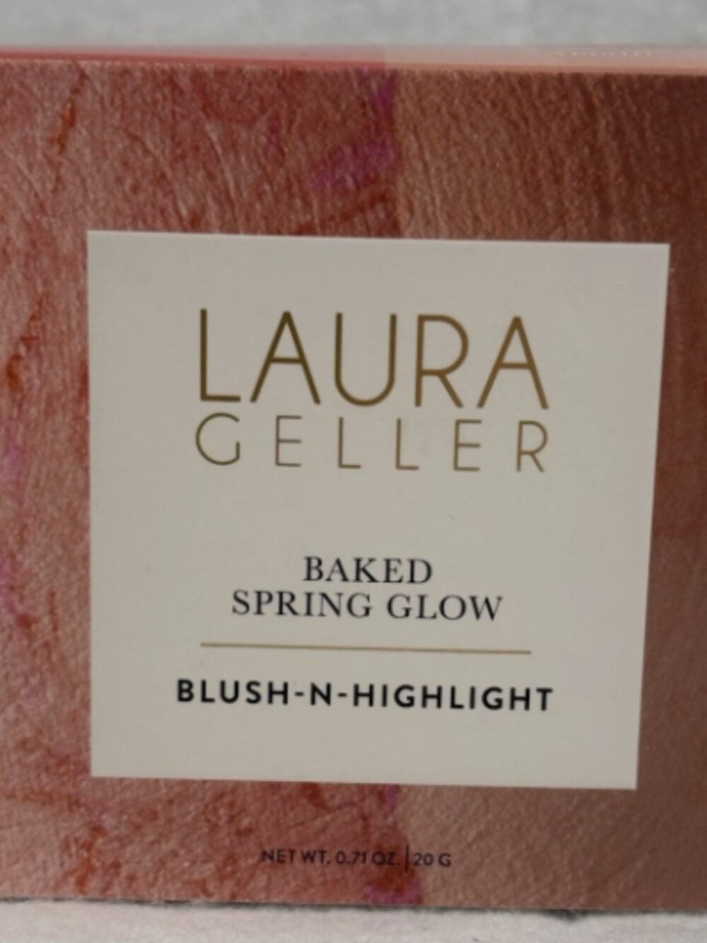 Laura Geller Blush N Highlight Baked Spring Glow Pink Buttercream 0.71 oz New